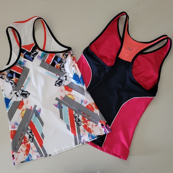 Two Pack Racer-Backs With Built-in Bras - Picture 2 of 2